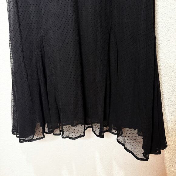 NWOT The J. Peterman Co. Vintage 90s Silk Dot Dress Whimsigoth Midi Deadstock - Picture 6 of 9